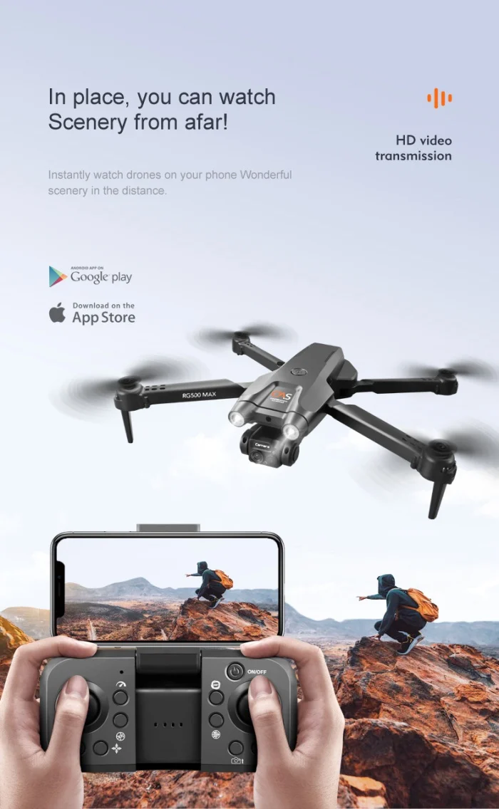 Drone Optical Flow Aerial Photography Flying Vehicle Dual Camera Obstacle Avoidance Remote Control Aircraft Toy