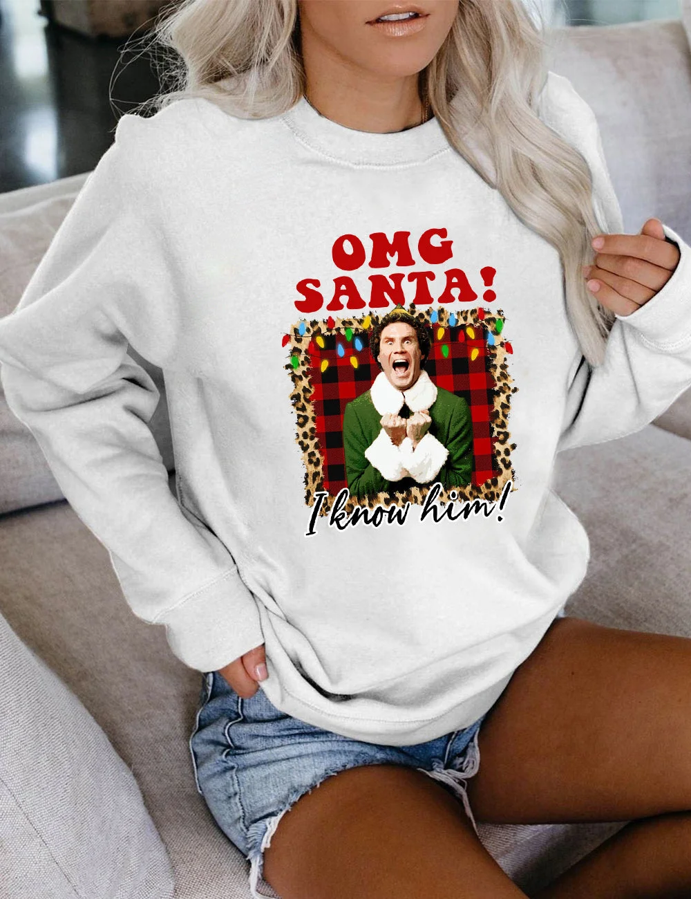 OMG Santa I Know Him Christmas Sweatshirt