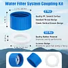 2 Pcs Water Filter Coupling Kit Filtration Cleaning Couplings for Hiking Camping