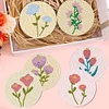 8pcs/set Diamond Painting Bouquet Coaster Cup Cushion Home Decor
