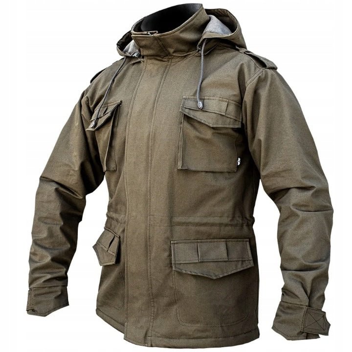 Men's M65 Field Jacket Multi-Pocket Tactical Hooded Jacket