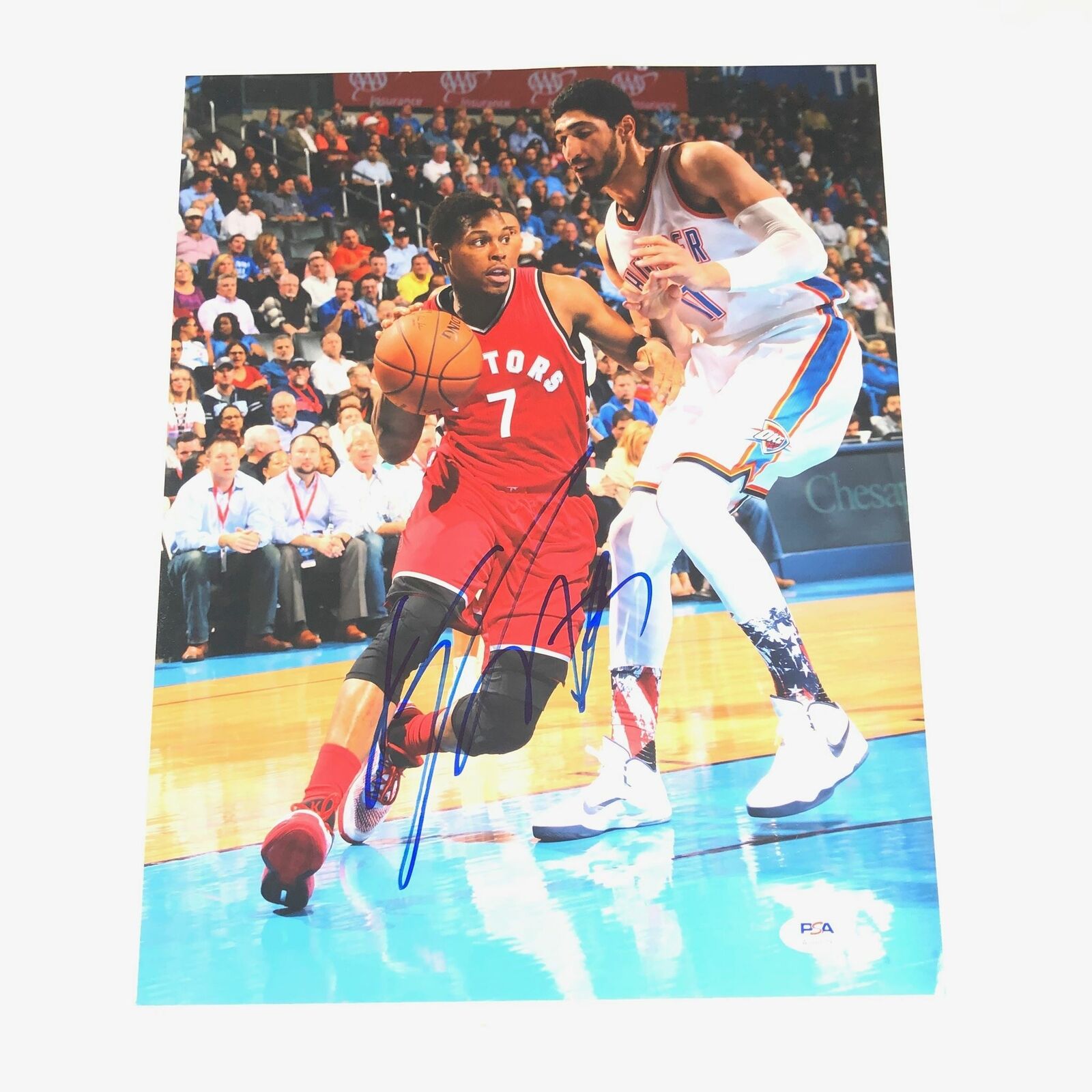 Kyle Lowry signed 11x14 Photo Poster painting PSA/DNA Toronto Raptors Autographed