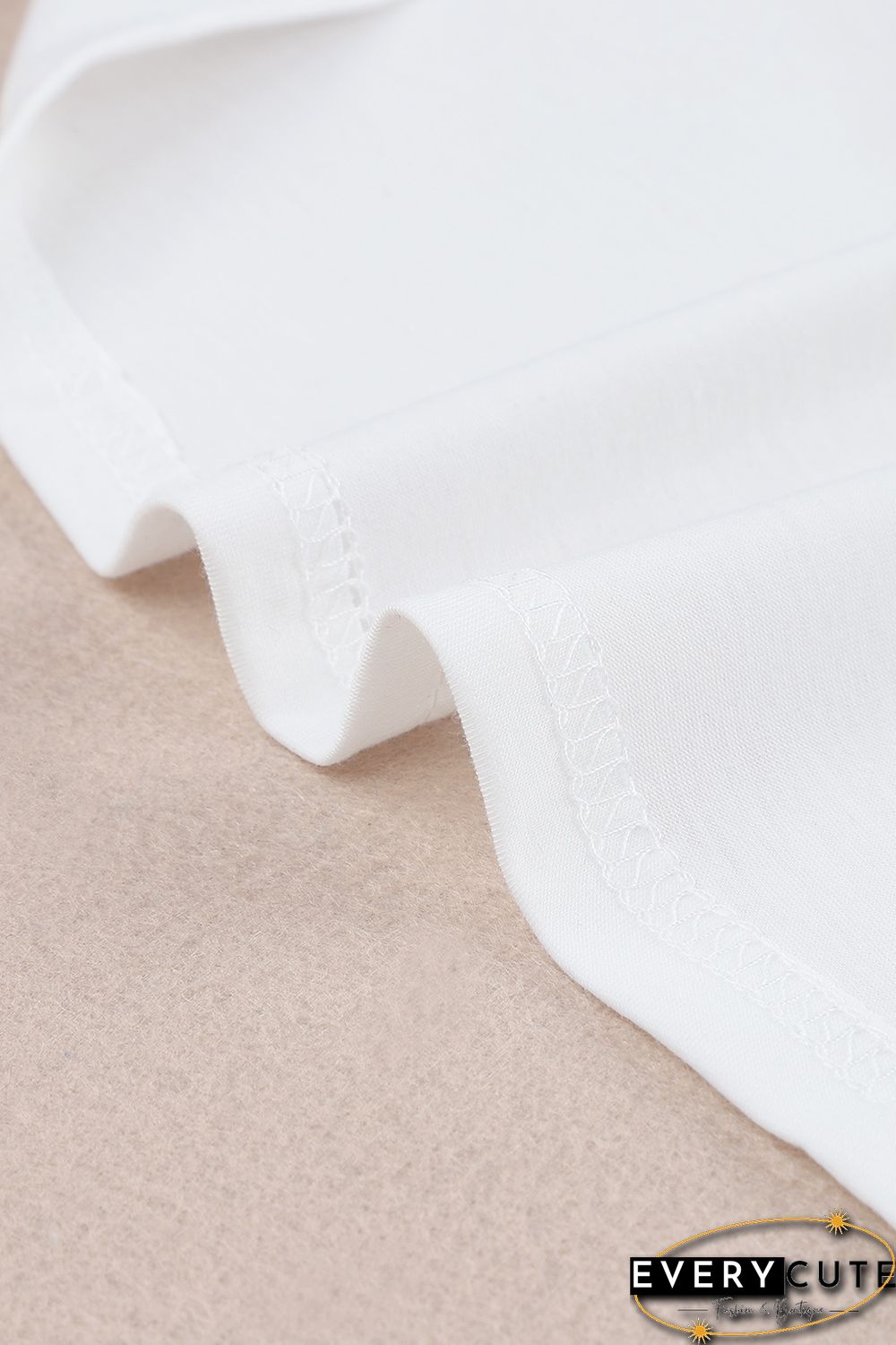 White Plain Halter Neck Tank Top