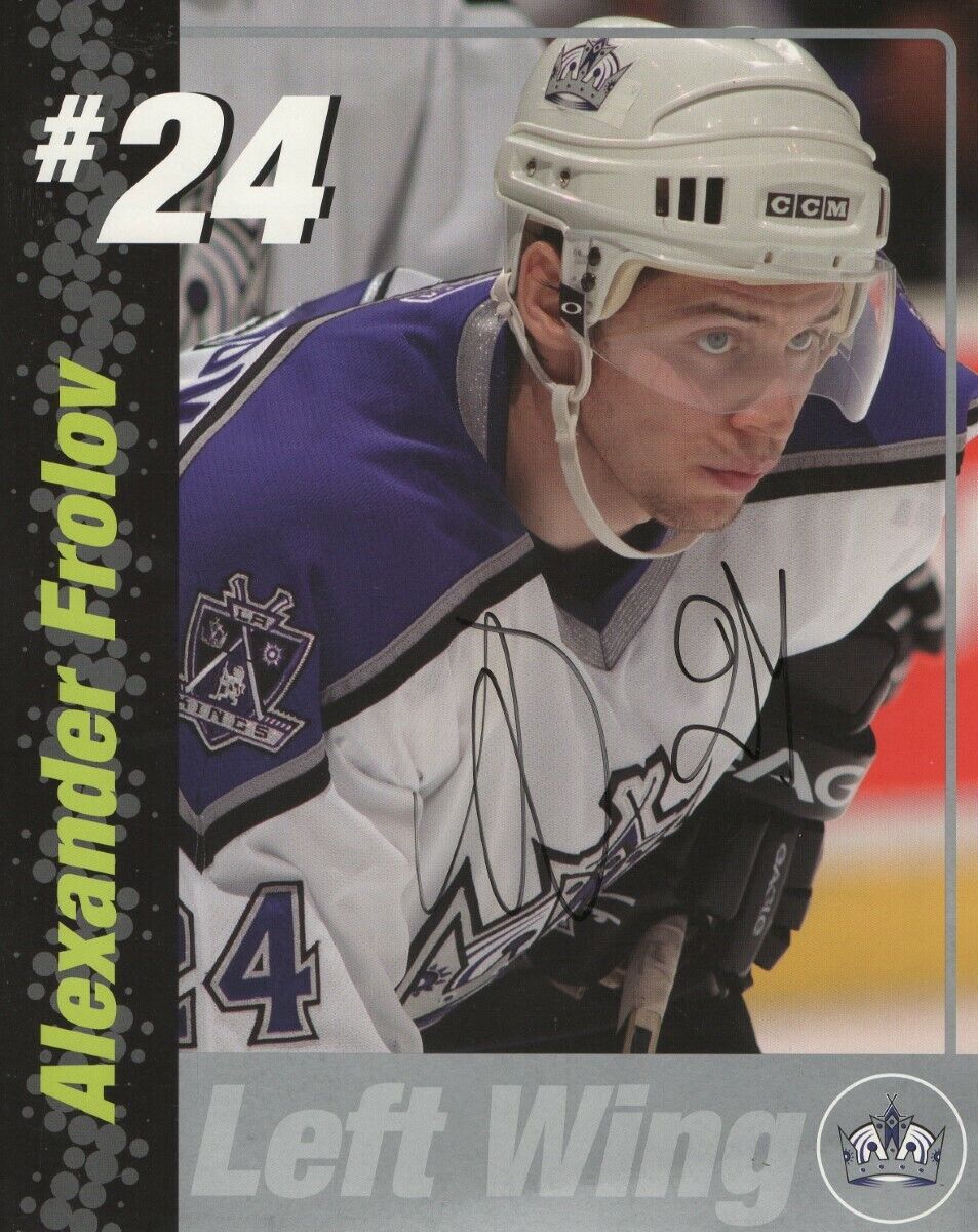 Alexander Frolov Signed Autographed 8X10 Photo Poster painting Los Angeles Kings Closeup w/COA