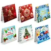 6pcs Diamond Painting Christmas Greeting Card Kits with Envelopes for Family Friend Gifts