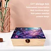 Butterfly DIY Diamond Art Wooden Storage Box with Locking Clasp Desk Organizer