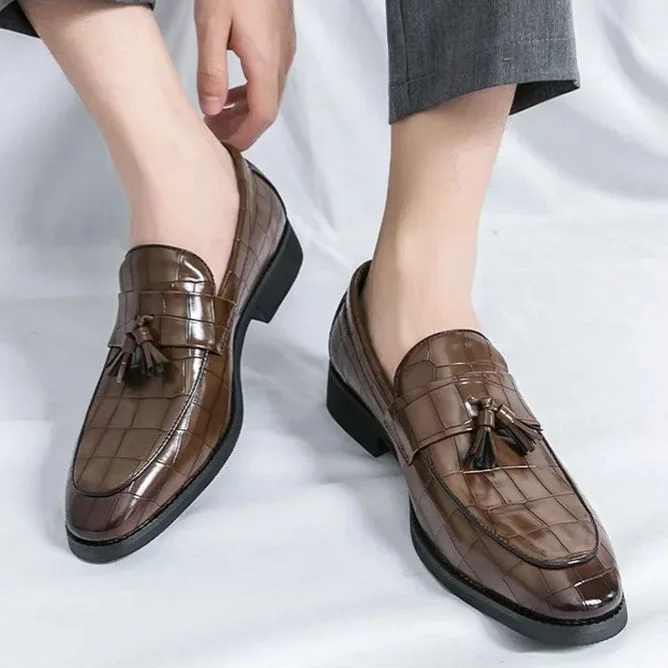 Men's Exotic Tassel Casual Business Dress Loafers