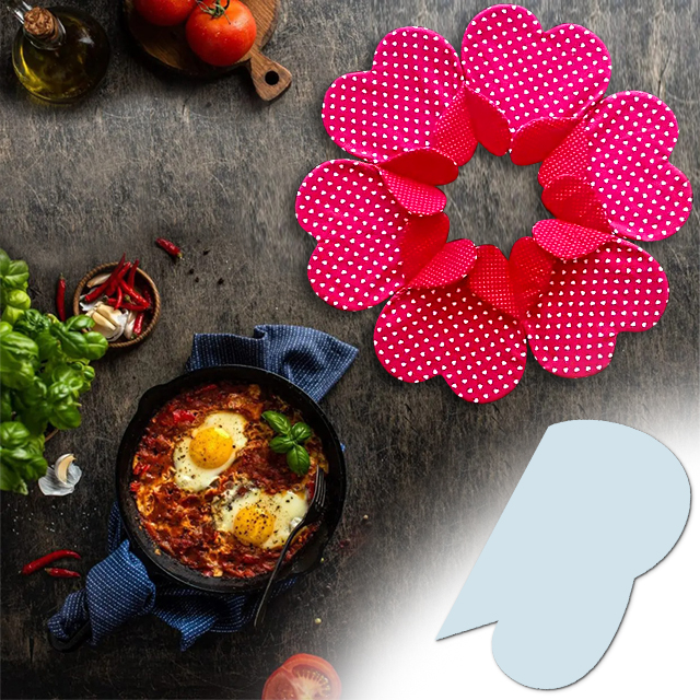 DIY Folding Heartshaped Placemat Instructions + Template Included