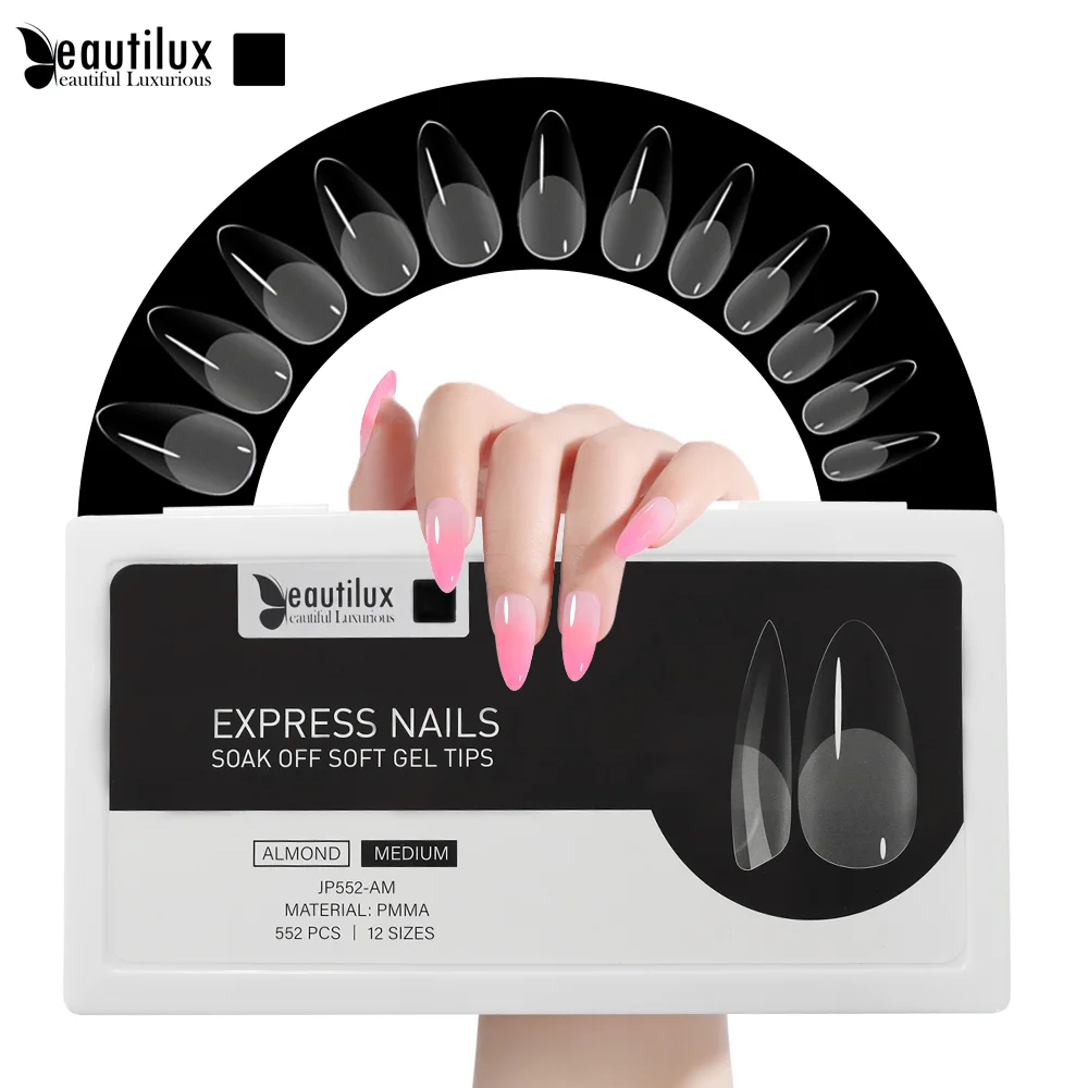 CAPSULE NAILS 552pcs|ALMOND|MEDIUM