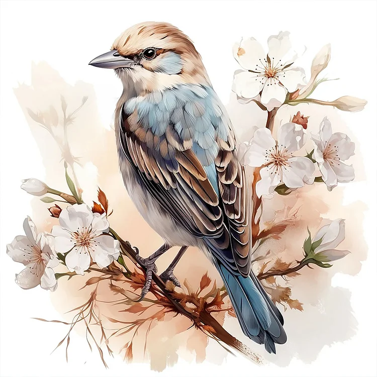 Birds 30*30CM (Canvas) Full Round Drill Diamond Painting gbfke