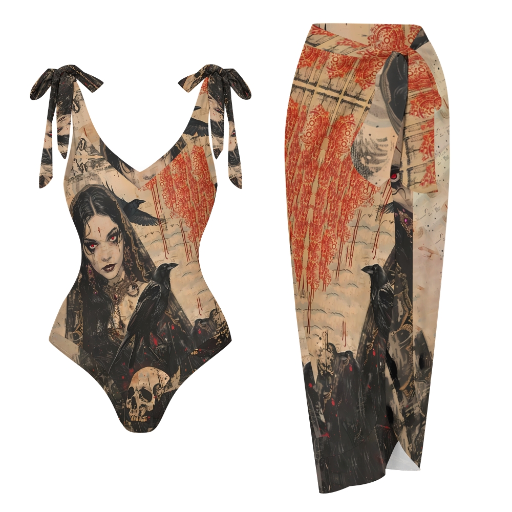 Women's Printed One Piece Swimsuits and Cover Ups