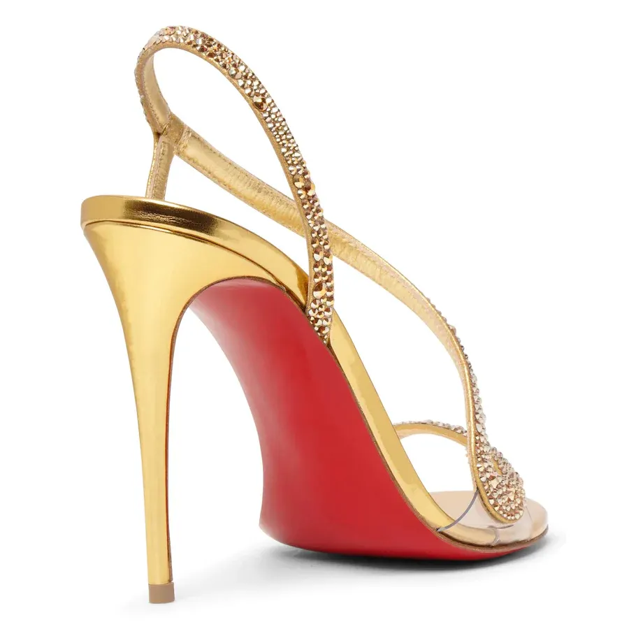 100mm/120mm Spotlight Wavy Straps Sandals Red Bottom  Sandals 