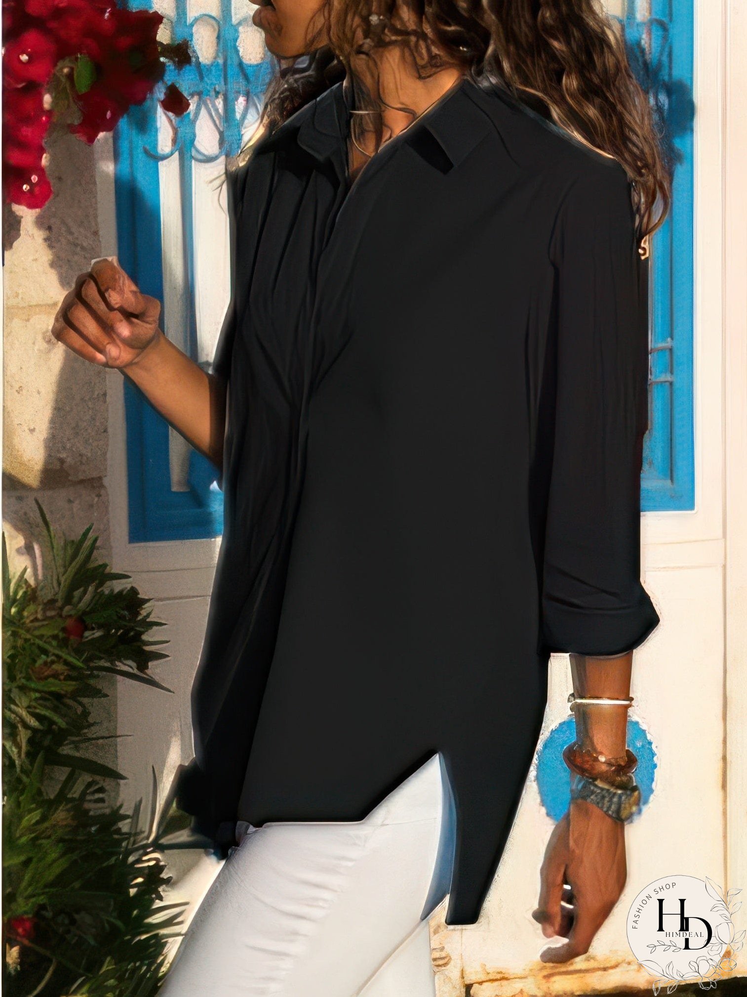 Stylish Side Split Shirt