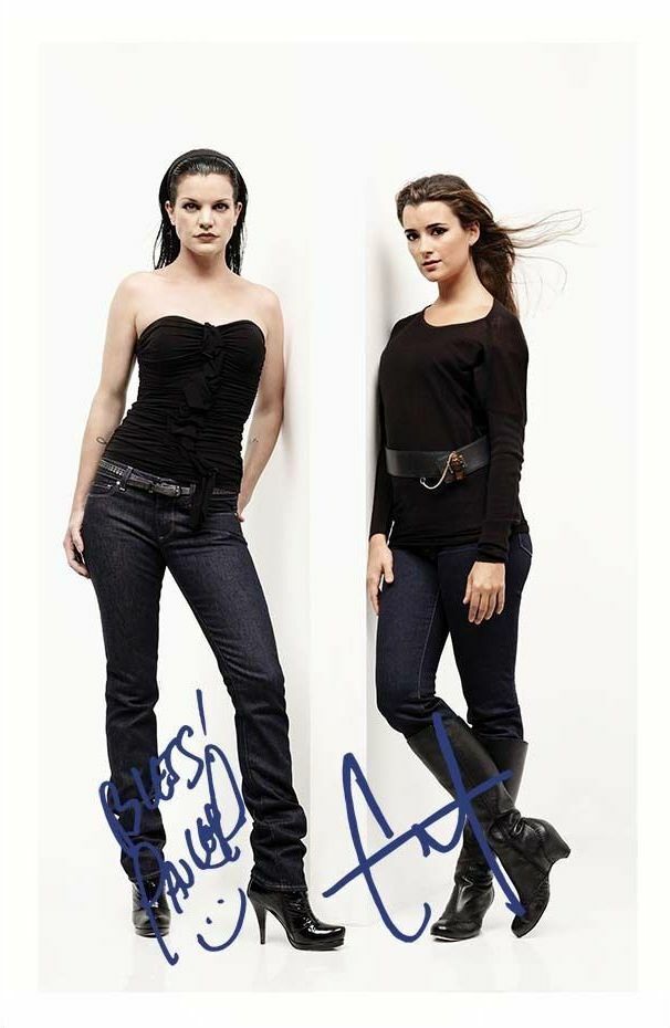 COTE DE PABLO & PAULEY PERRETTE - NCIS AUTOGRAPH SIGNED Photo Poster painting POSTER PRINT