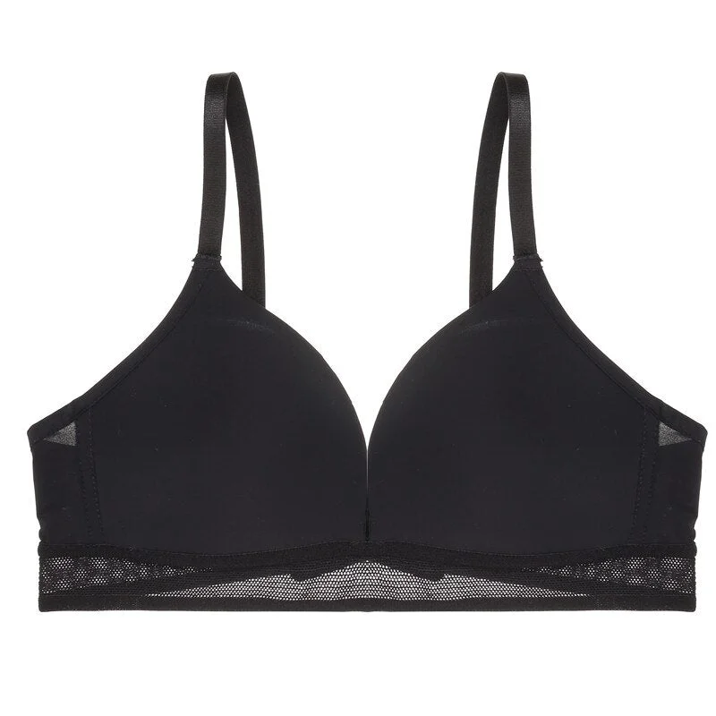 Seamless Comfort Wireless Bras For Women Underwear Mesh Straps Bra Sexy Lingerie Adjustable Push Up Bralette Party Wedding Bra