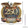 250th Anniversary of US Eagle DIY Acrylic Diamond Painting Hanging Kit Special Shape Crystal Rhinestone Art Pendants Single Side Drill for Adults Gift Home Wall Or Window Decor