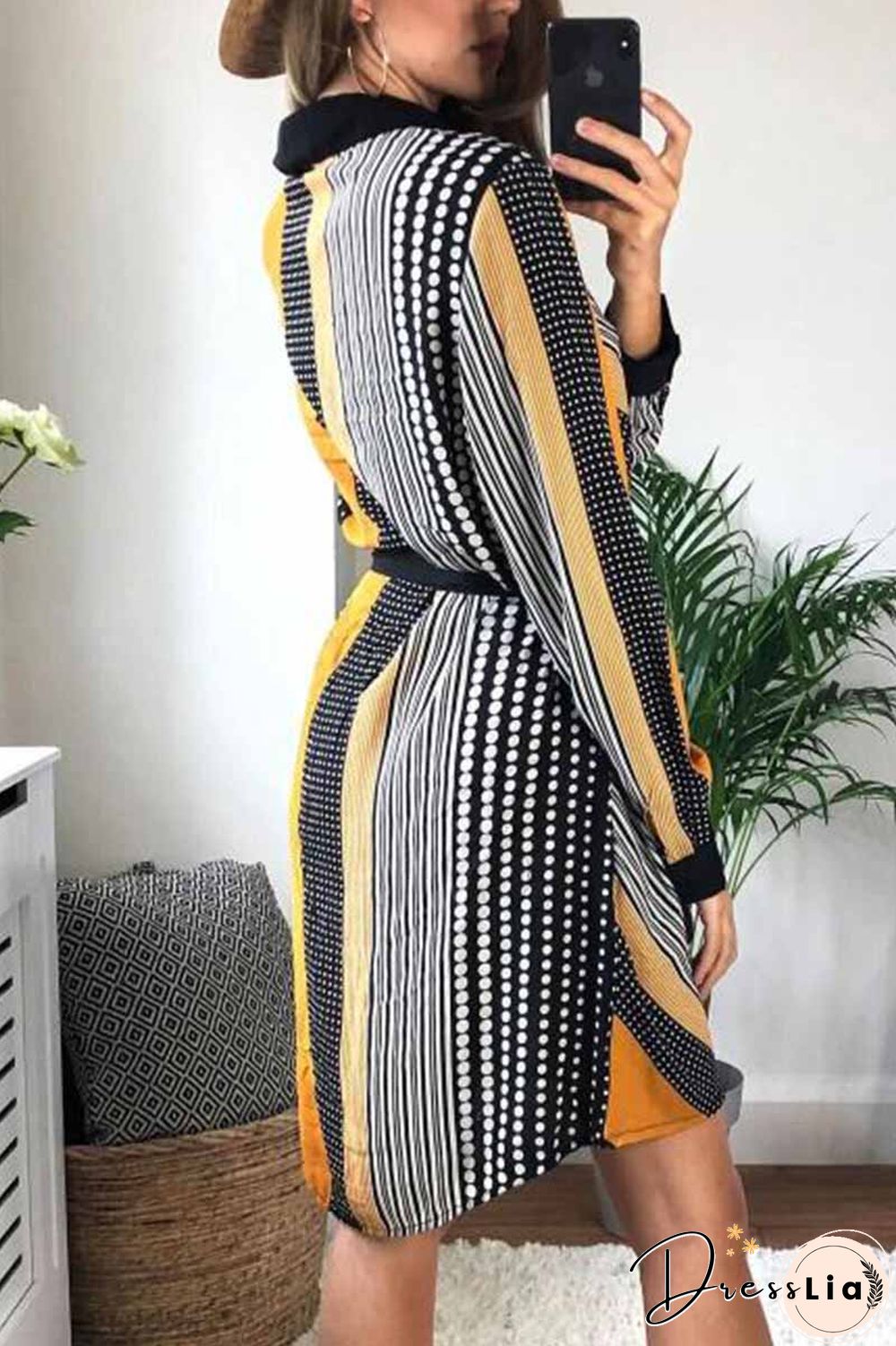 Contrasting Floral Dress ( 2 Colors )