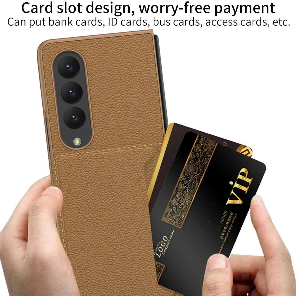 Applicable To For Samsung ZFold4 Folding Card Bag Phone Case