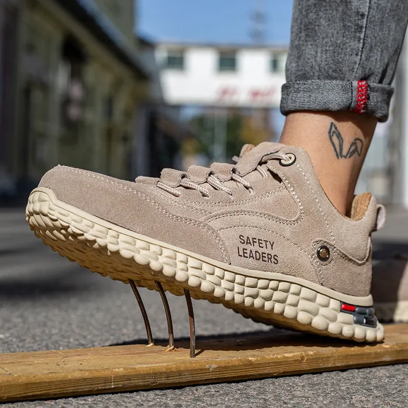 Woman and Men Work Safety Shoes Steel Toe Construction Sneaker Breathable Lightweight Anti-smashing Anti-static Non-slip shoe