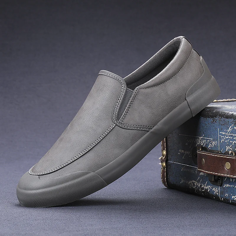 Yyvonne Walk Men's Shoes Cotton Shoes Men's Casual Leather Shoes Korean Trend Low-Top Shoes Autumn And Winter Shoes 9101 9153