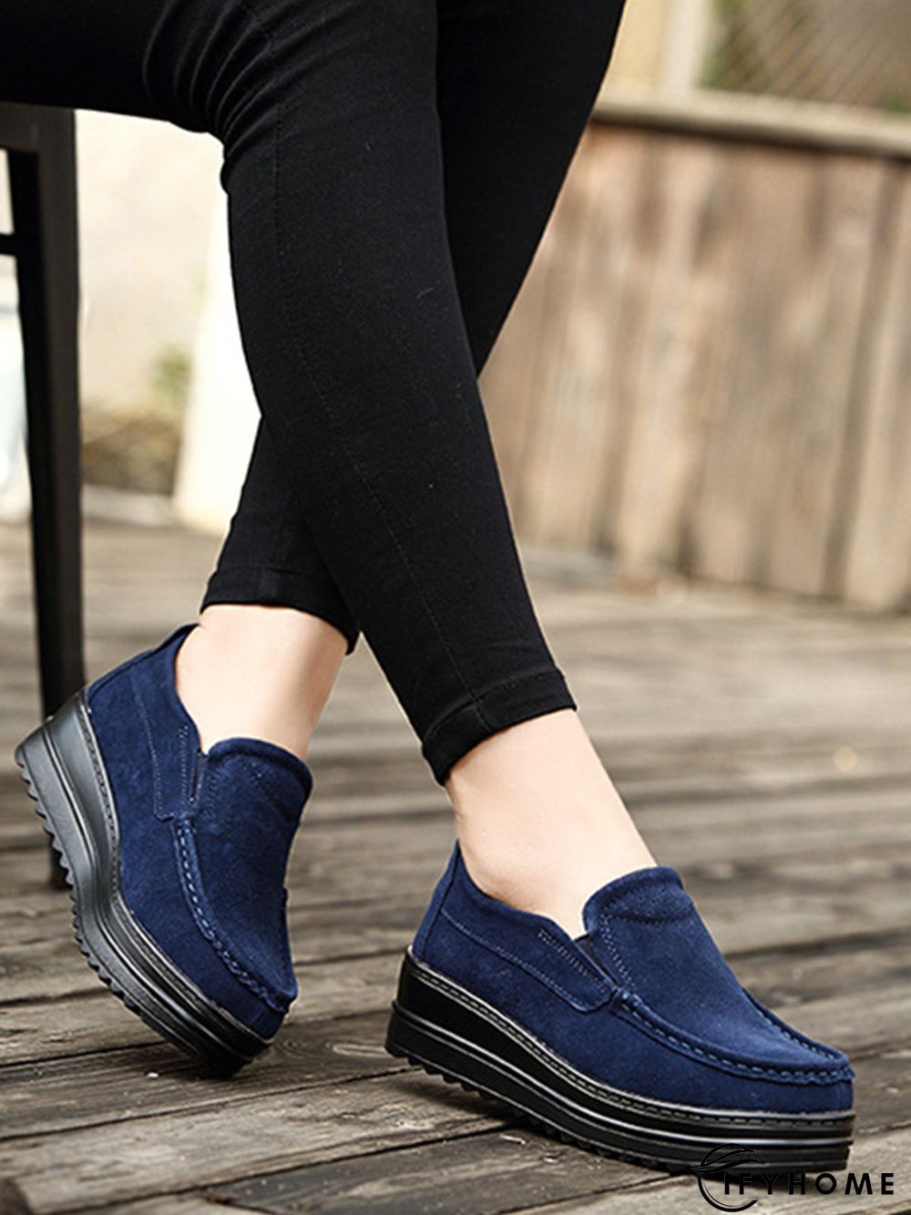 Casual Suede Non-slip Platform Shoes | IFYHOME