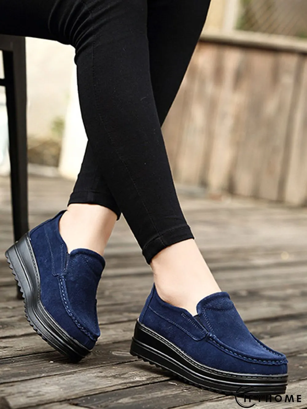 Casual Suede Non-slip Platform Shoes | IFYHOME