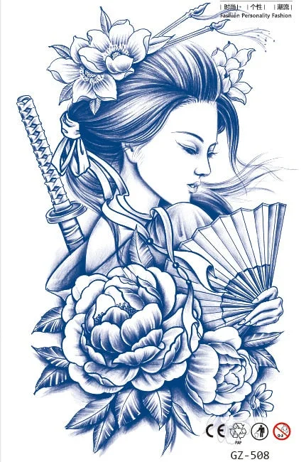 Temporary Waterproof Tattoo Stickers Talisman Get Love Disaster Elimination Juice Ink Men Women Chest Body Arm Fake Tatoo Beauty