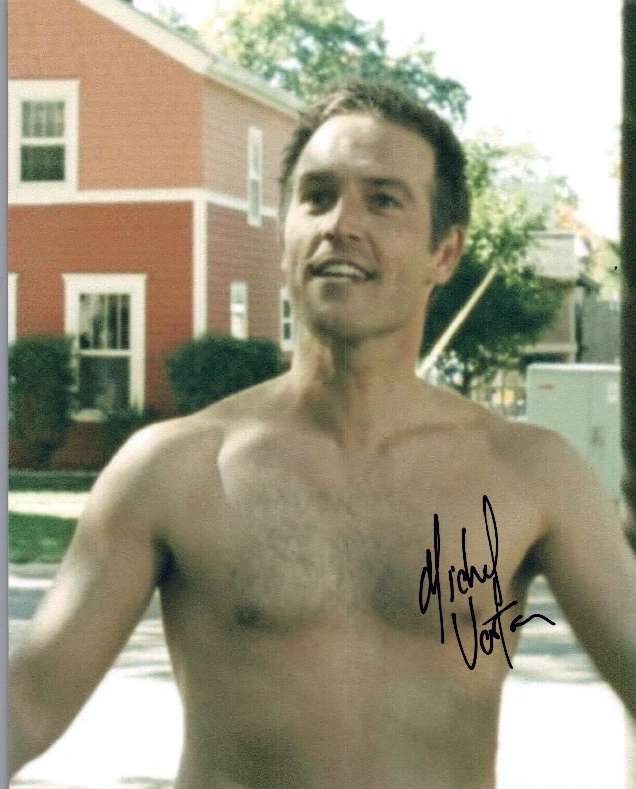 Michael Vartan Signed Autographed 8x10 Photo Poster painting ALIAS Hot Sexy Shirtless Actor COA