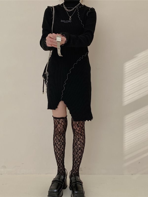 Sweet Lolita Style Basic Design Knee High Lace Stockings