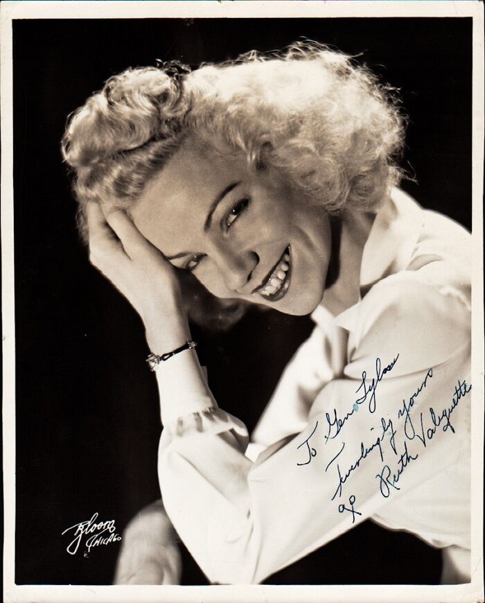 Theatre / Film (???) RUTH VALIQUETTE Vintage Signed Photo Poster painting