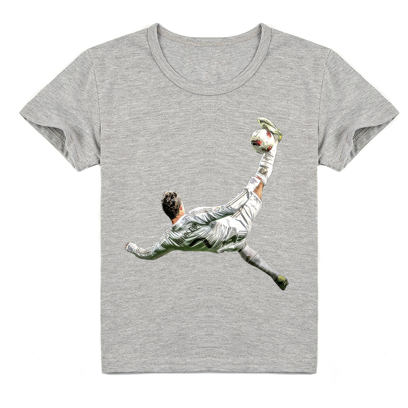 Mayoulove Kids' Cristiano Ronaldo Short Sleeve T-Shirt - Unisex Soccer Fan Tee for Boys & Girls, Perfect Gift-Mayoulove