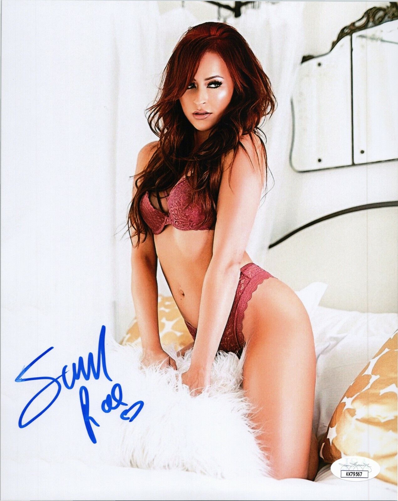 DANIELLE MONET ~SUMMER RAE Authentic Hand-Signed WWE DIVA