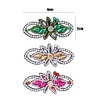 3pcs Girls DIY Diamond Hair Clip Butterfly Hollow Hairpin Elegant Barrettes Kit