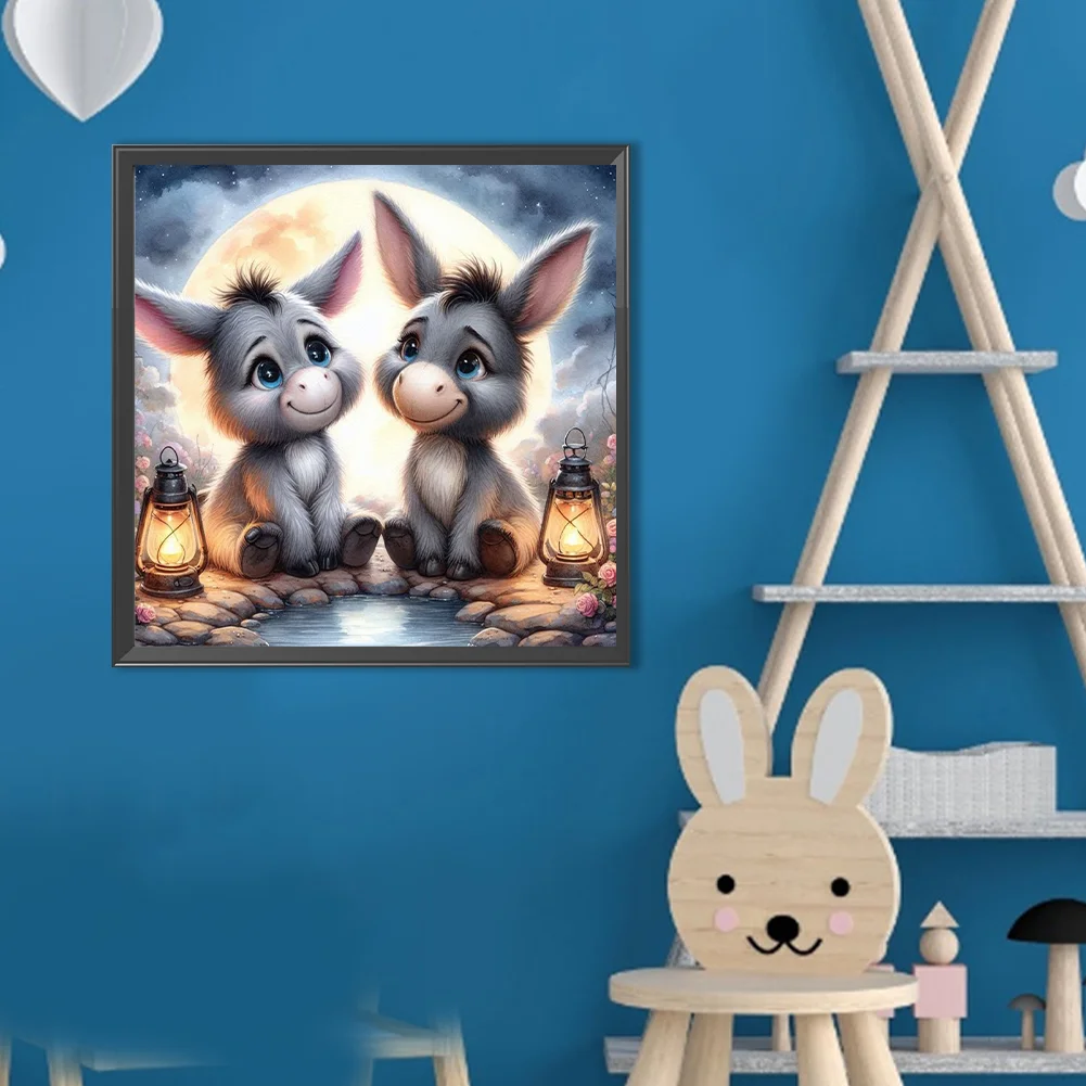 Diamond Painting - Full Round Drill - Donkey(Canvas|40*40cm)