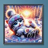 Diamond Painting-DIY Crystal Rhinestone Snowy Cat