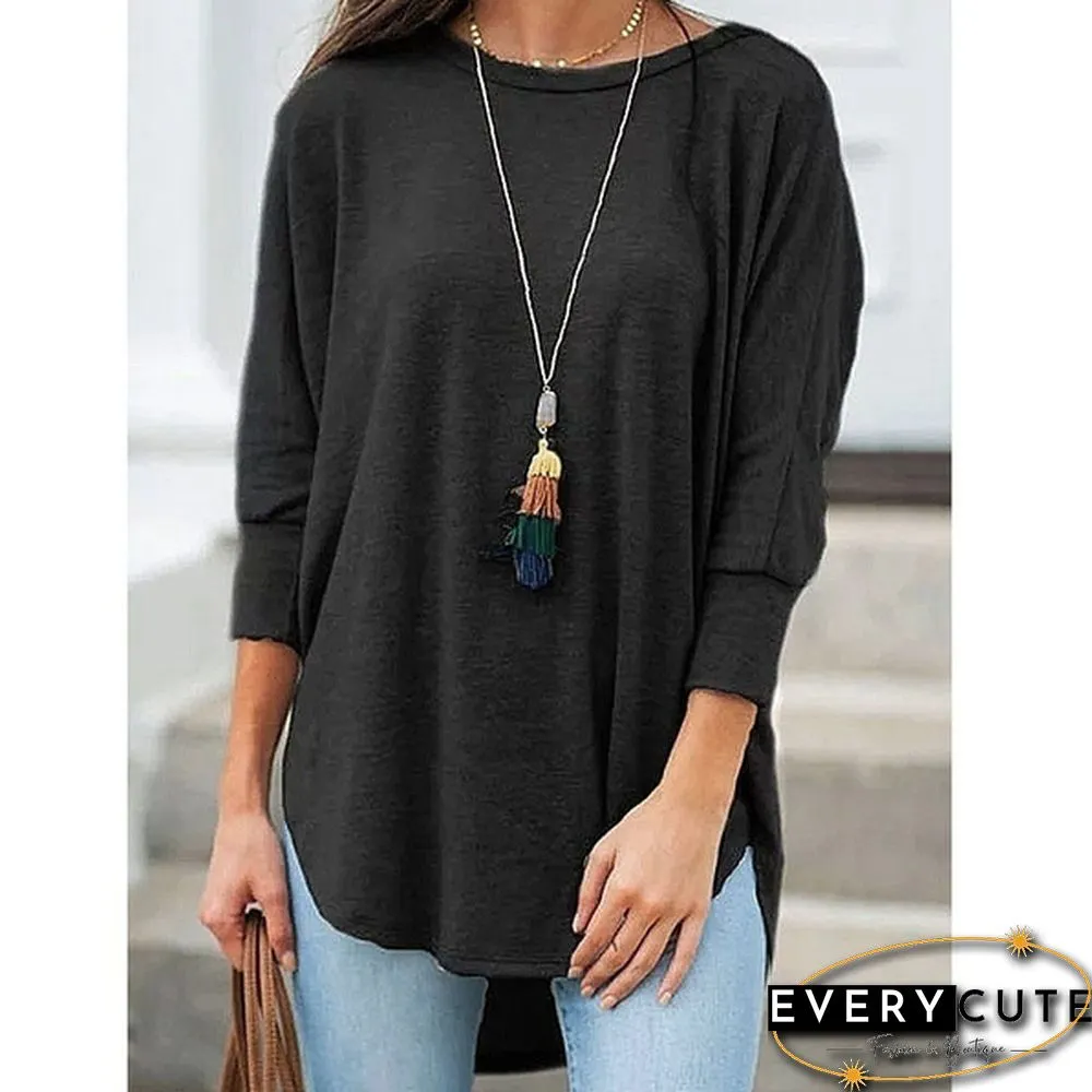XS-8XL Plus Size Fashion Tops Autumn and Winter Clothes Womens Casual Sleeve Loose Pullver