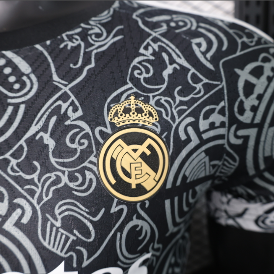 24/25 Real Madrid Special Edition Black Player Version Football T-Shirt Thai Quality