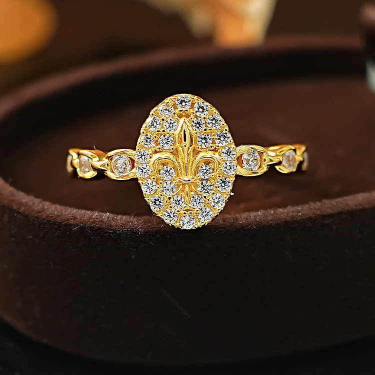 Iris Gold-plated Luxury Ring