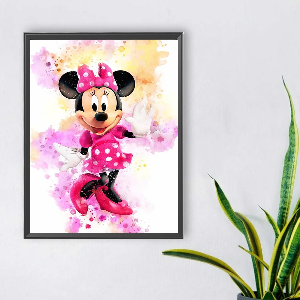 Diamond Painting - Full Round Drill - Minnie(30*40cm)