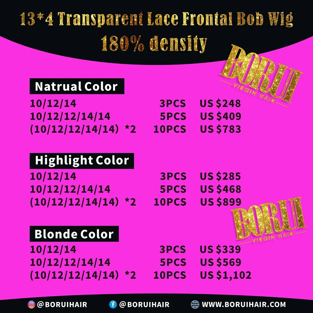 【13*4 Lace】Full Frontal Wholesale Deals Bob Wig Wear And Go Glueless Wig 