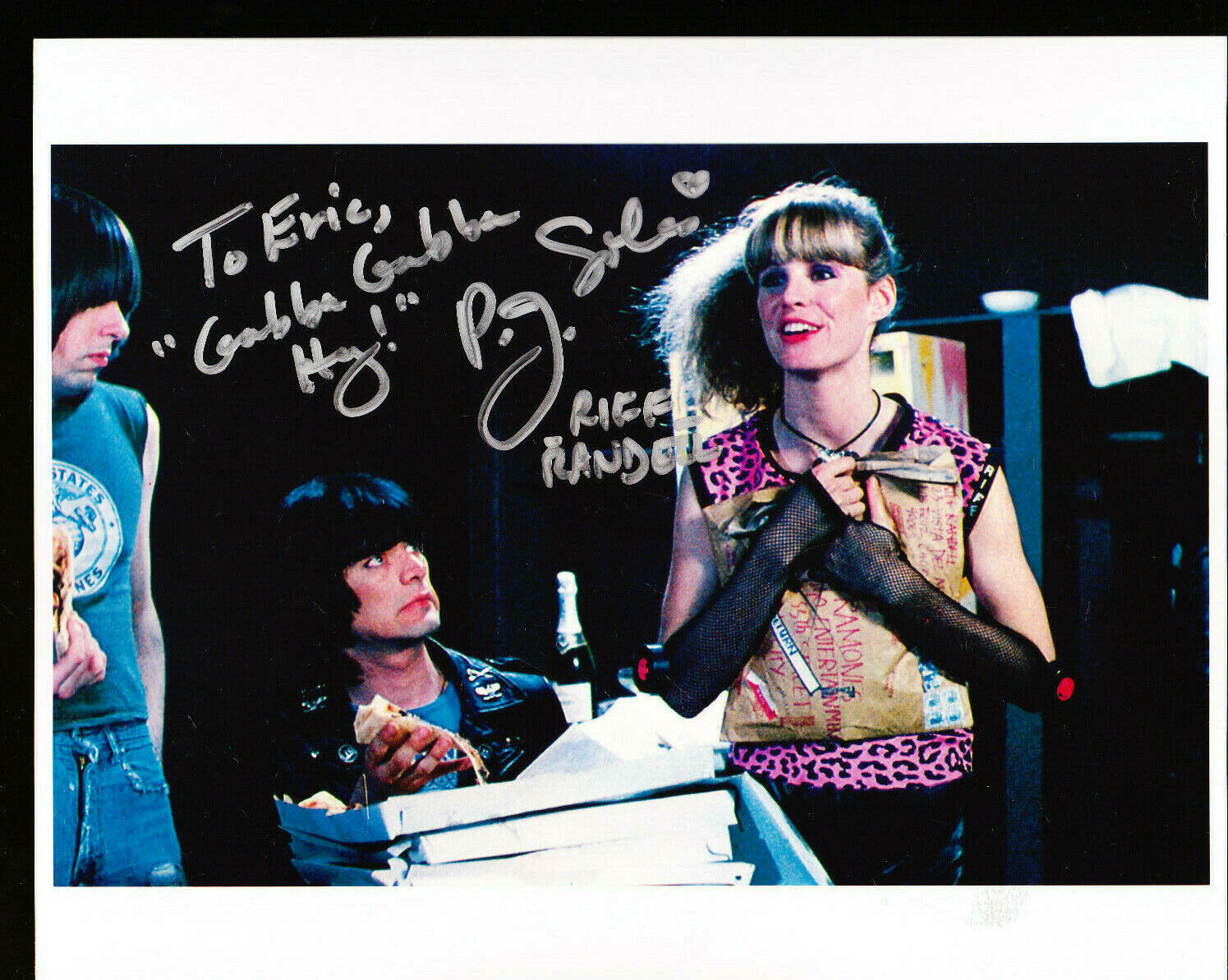 P J SOLES AUTOGRAPH SIGNED 8X10 Photo Poster painting COA INSCRIPTION GABBA GABBA ROCK AND ROLL