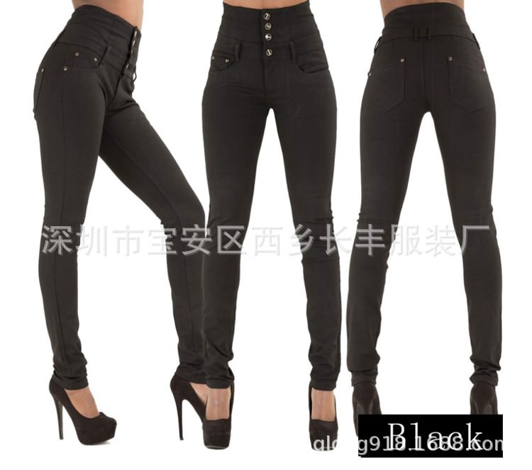 Good Quality High Slim Fit Elastic Plus Size