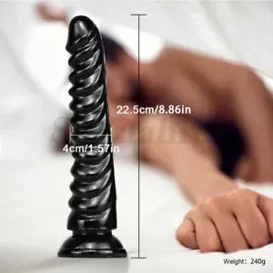 Pornhint 8.8" Huge Butt Plug Ribbed Dildo Dong Anal Dila