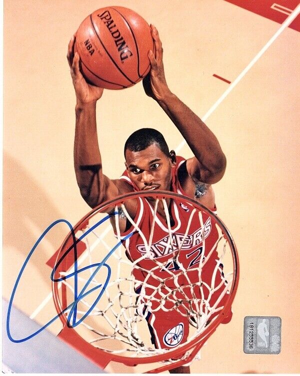 Jerry Stackhouse Signed - Autographed Philadelphia 76ers 8x10 inch Photo Poster painting