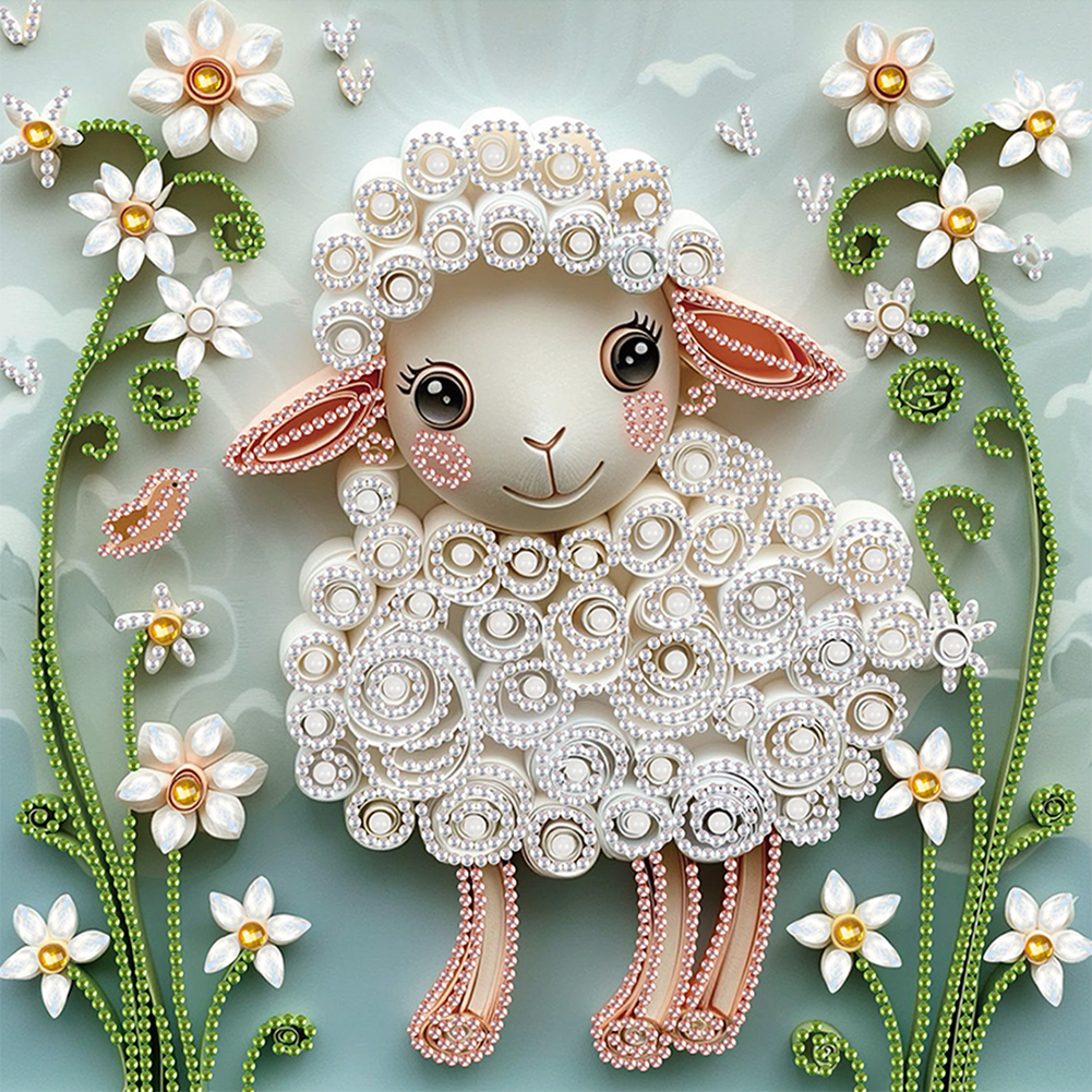 Sheep 30*30cm(canvas) special shaped drill diamond painting