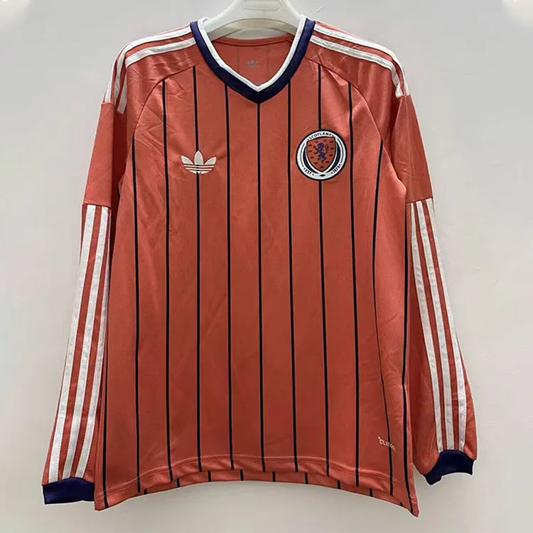 【S~4XL】Scotland 2026 World Cup Long-Sleeved Away Jersey 1:1 Thai Quality