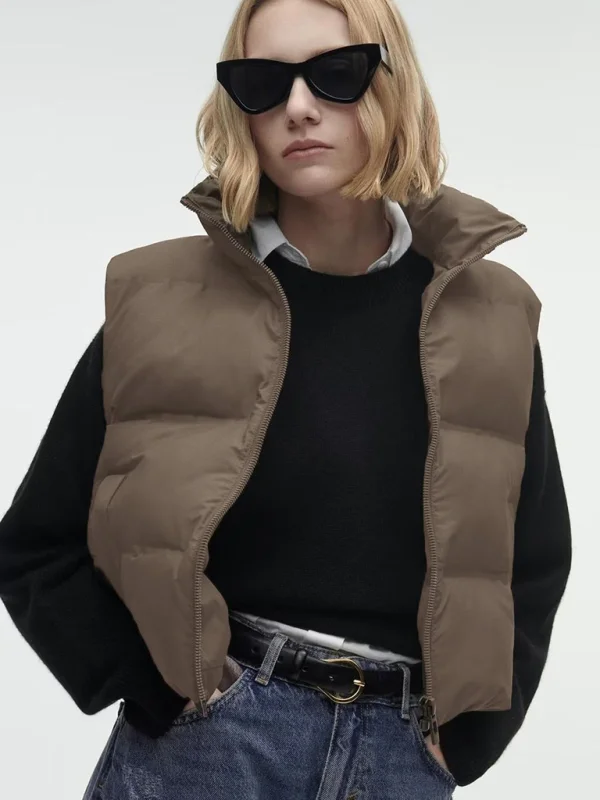 Women's autumn and winter zippered loose casual jacket Flusfy