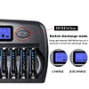 12-slot LCD Smart Battery Charger, Universal For No. 5 And No. 7, Self-Stop Power Display When Full, KTV Microphone