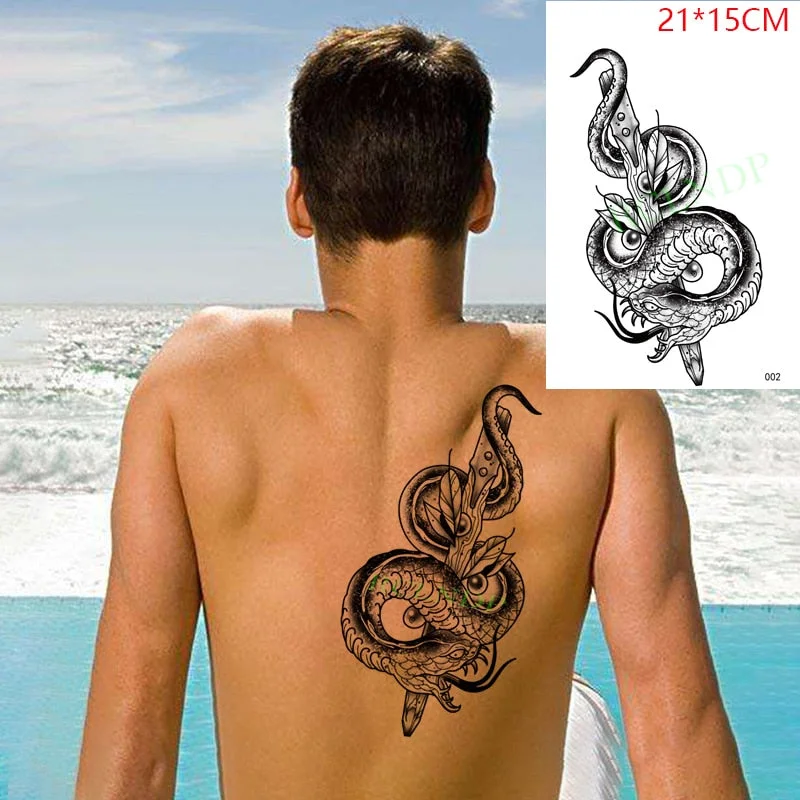 Waterproof Temporary Tattoo Sticker dragons China totem tatto stickers flash tatoo fake tattoos for men women