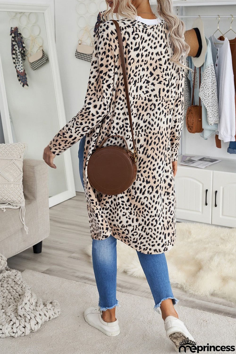 Print Long Cardigan